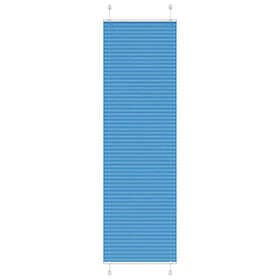 vidaXL Plisserad persienn blå 60x200cm tyg bredd 59,4cm polyester