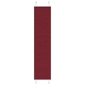 vidaXL Plisserad persienn Bordeaux röd 40x200 cm tyg bredd 39,4 cm