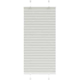 vidaXL Plisserad persienn ljusgrå 65x100cm tyg bredd 64,4cm polyester