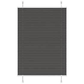vidaXL Plisserad persienn svart 100x100 cm tyg bredd 99,4 cm polyester