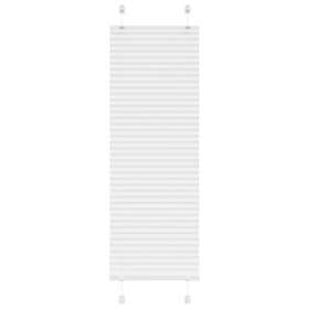 vidaXL Plisserad persienn vit 50x100cm tyg bredd 49,4cm polyester