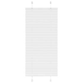 vidaXL Plisserad persienn vit 60x100cm tyg bredd 59,4cm polyester