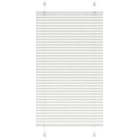 vidaXL Plisserad persienn vit 70x100 cm tyg bredd 69,4 cm polyester