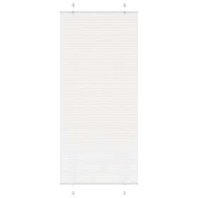 vidaXL Plisserad persienn vit 85x200 cm tyg bredd 84,4 cm polyester