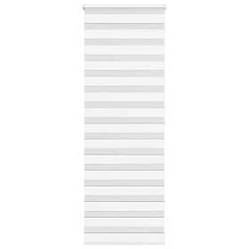 vidaXL Rullgardin zebra vit 85x200 cm tyg bredd 80,9 cm polyester