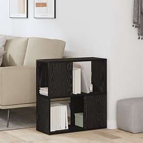 vidaXL Hylla Svart Ek 60x24x63 cm Trä
