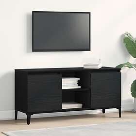 vidaXL TV-bänk Svart Ek 102x35x50 cm Trä