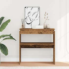 vidaXL Konsolbord åldrat trä 80x30x80 cm konstruerat trä