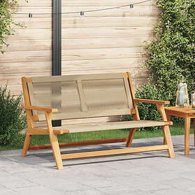 vidaXL Garden Bench 76x122x73 cm Solid Acacia Wood