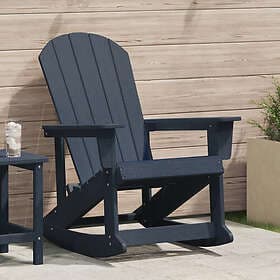 vidaXL Adirondack Rocking Chair Navy Blue 73.5x92x90 cm HDPE