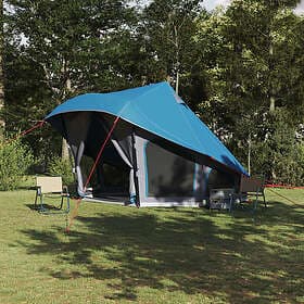 vidaXL Family Tent tipi 10 persons blue waterproof