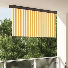 vidaXL Outdoor Roller Blind Orange and white 200 x 250 cm Fabric 362089
