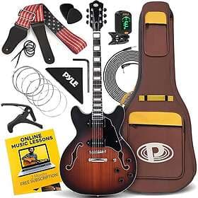 Pyle Jazzmaster PJAZZGT88BR Matte Sunburst