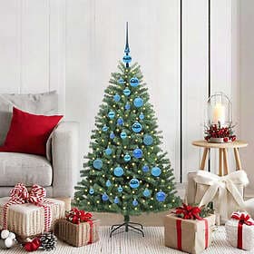 vidaXL Artificial Tree Hinged Green 120cm