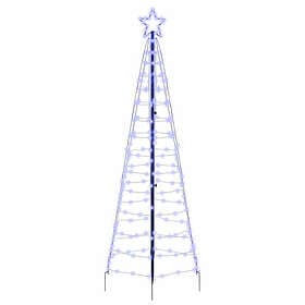 vidaXL Artificial Tree Blue 250cm 390 LEDs