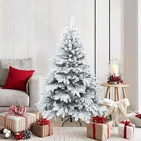 vidaXL Artificial Tree Snow Flocked White 150cm