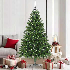 vidaXL Artificial Tree Green 180cm 300 LEDs