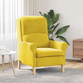 vidaXL Armchair Yellow 76 x 94 x 102 cm Velvet