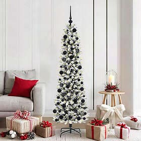 vidaXL Artificial Tree Green and White 180cm