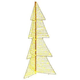 vidaXL Artificial Tree White 150cm 160 LEDs
