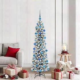 vidaXL Artificial Tree Green and White 180cm