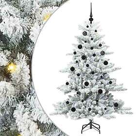 vidaXL Artificial Tree Hinged White 150cm 150 LEDs
