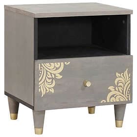 vidaXL Nightstand With Drawer Grey 40 x 33 x 46 cm 4018778