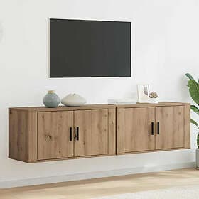 vidaXL 3415586 TV Bench Set 2 pcs 80 x 34,5 x 40 cm