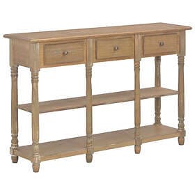 vidaXL Console Table Brown 115 x 32 x 76 cm Solid Mahogany Wood 42009940