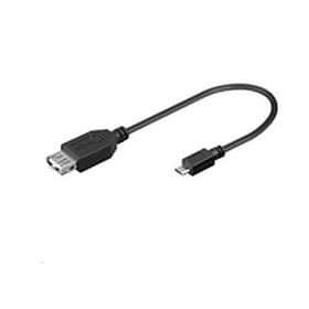 MicroConnect USB A - USB Micro-B F-M 2.0 0.2m