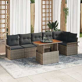 vidaXL Leone Garden Sofa Set with Storage 7 Pieces 3358078
