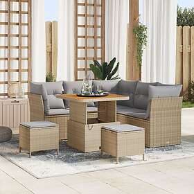 vidaXL Garden Sofa Set with Cushion 8 Pieces 3363432