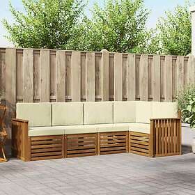 vidaXL Sectional Sofa corner unit Solid Acacia Wood