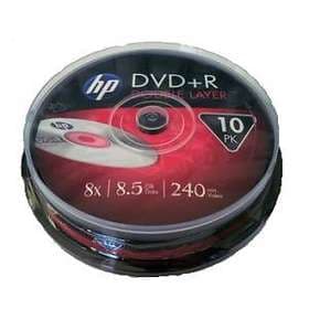 HP DVD+R DL 8.5GB 8x 10-pack Cakebox