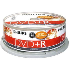 Philips DVD-R 4.7GB 16x 25-pack Cakebox