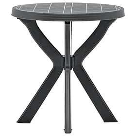 vidaXL Bistro Table Anthracite ?70 cm Plastic