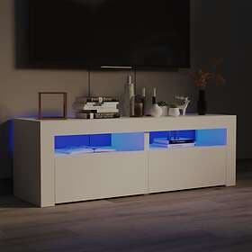 vidaXL TV Cabinet with LED Lights White 120x35x40 cm