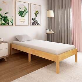 vidaXL Bed Frame Solid Oak Wood 90x200 cm