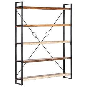 vidaXL 5-Tier Bookcase 140x30x180 cm Solid Reclaimed Wood