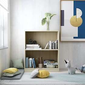 vidaXL Bookshelf Sonoma Oak 60x24x74.5 cm Chipboard