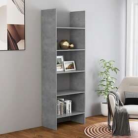 vidaXL Book Cabinet Concrete Grey 60x35x180 cm Chipboard