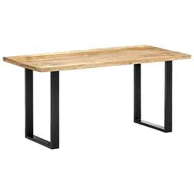 vidaXL Dining Table 160x80x75 cm Solid Mango Wood