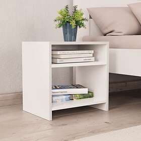 vidaXL Bedside Cabinet White 40x30x40 cm Chipboard
