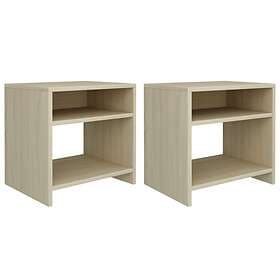 vidaXL Bedside Cabinets 2 pcs Sonoma Oak 40x30x40 cm Chipboard