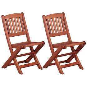 vidaXL Children's Dining Chairs 2 pcs Solid Eucalyptus Wood