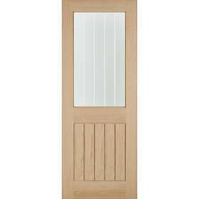 LPD Belize Solid Core 1L Clear/Frosted Lines Glazed 1981x762mm