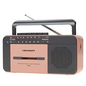 Cassette Player CT102a Portabel Kassettspiller med opptaksfunksjon Rose Gold/Gre